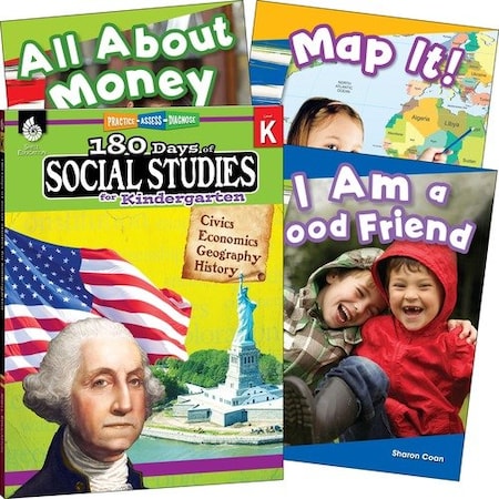 Shell Education Teacher Created Materials Book Set, Social Studies, GR K, 8-1/2inx3/5inx11in, Multi SHL118394